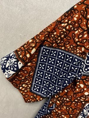 Grass Field Orange/Blue Dress Size 10 - Thumbnail 4