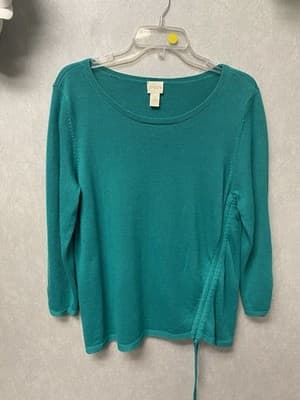 Chico’s Green Sweater Size 2 (M-L) - Image 1