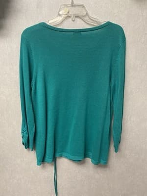 Chico’s Green Sweater Size 2 (M-L) - Thumbnail 6
