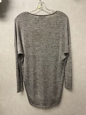 June & Hudson Silver/ Black Dress/Blouse Size Small - Thumbnail 4