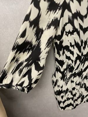 Just Fab Black/White Dress Size Large - Thumbnail 2