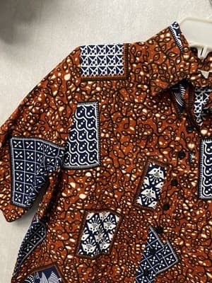 Grass Field Orange/Blue Dress Size 10 - Thumbnail 3