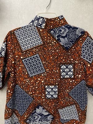 Grass Field Orange/Blue Dress Size 10 - Thumbnail 8