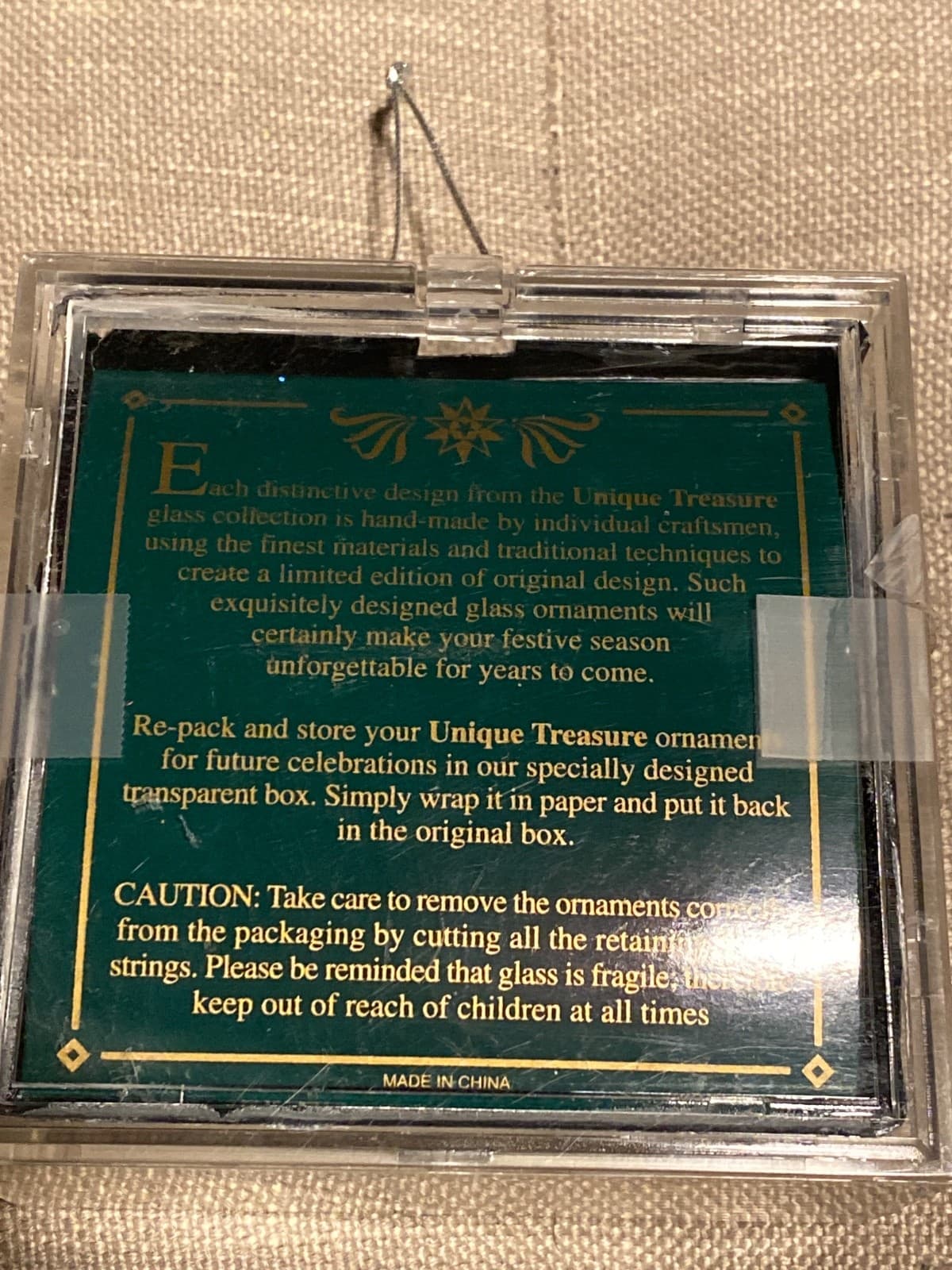 Lot of 2 Unique Treasures Hand Spun Glass Christmas Ornaments w/ Cases - Thumbnail 6