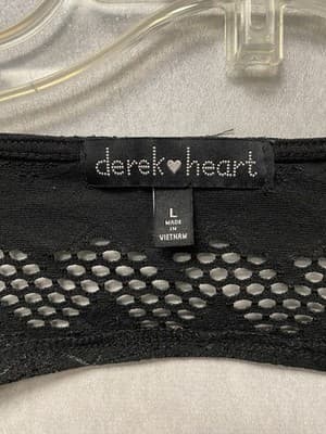 Derek Heart Black/Bone Cutout Dress Size Large - Thumbnail 4