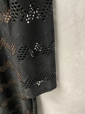 Derek Heart Black/Bone Cutout Dress Size Large - Thumbnail 5