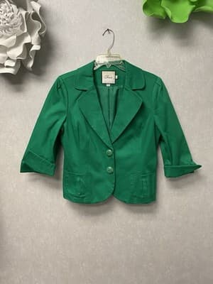 Chaus Green Blazer Size 8 - Image 1