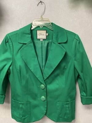 Chaus Green Blazer Size 8 - Thumbnail 2