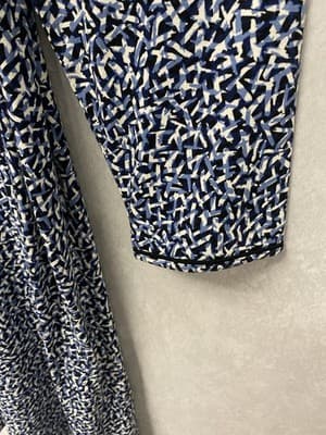 J. Jill Wearever Collection Blue Multi Dress Size Large - Thumbnail 4