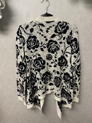 Arizona Jean Co Black/White Sweater Size 1X - Thumbnail 5