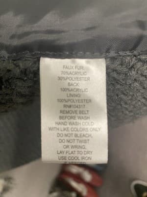 Derek Hart Black/White Knitted Faux Fur Vest Size Large-Miller - Thumbnail 5