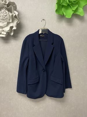 DG2 Navy Blue One Button Blazer Size XL - Image 1