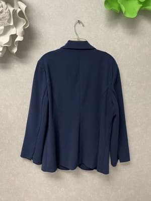 DG2 Navy Blue One Button Blazer Size XL - Thumbnail 7