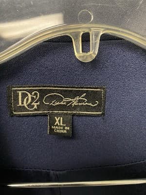 DG2 Navy Blue One Button Blazer Size XL - Thumbnail 3