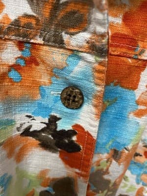 CJ Banks Orange Multi Button Down Blazer Size 3X - Thumbnail 5