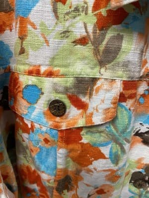 CJ Banks Orange Multi Button Down Blazer Size 3X - Thumbnail 6