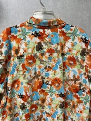 CJ Banks Orange Multi Button Down Blazer Size 3X - Thumbnail 8