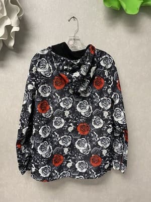 Rue 21 Black/White/Red Hoodie Jacket Size Small - Thumbnail 8