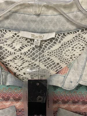 Missy Me Pink/Green Long Sleeve Dress/Tunic Size Med - Thumbnail 5