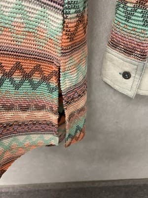 Missy Me Pink/Green Long Sleeve Dress/Tunic Size Med - Thumbnail 7