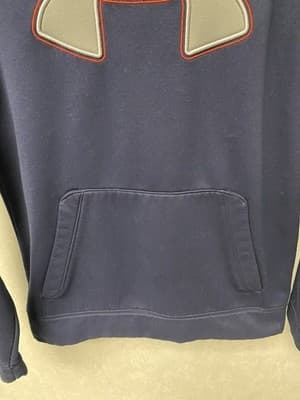 Under Armour Navy/Silver Hoodie Size Med - Thumbnail 4