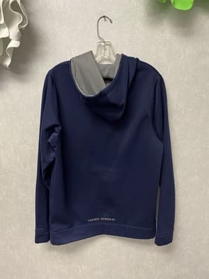 Under Armour Navy/Silver Hoodie Size Med - Thumbnail 8