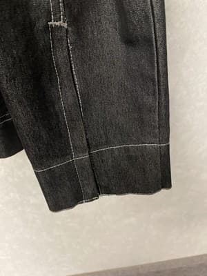 Ella Black Denim 2pc Jacket And Skirt Suit Size M/7 - Thumbnail 6