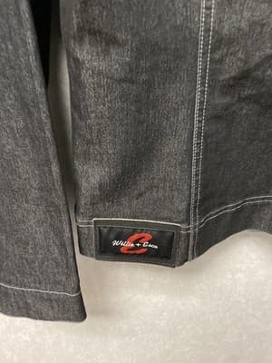 Ella Black Denim 2pc Jacket And Skirt Suit Size M/7 - Thumbnail 10