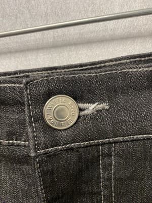 Ella Black Denim 2pc Jacket And Skirt Suit Size M/7 - Thumbnail 14