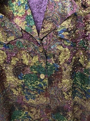 ABC Collection Purple/Green Multi Jacket/Dress Size M-L - Thumbnail 2