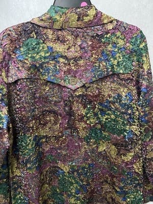 ABC Collection Purple/Green Multi Jacket/Dress Size M-L - Thumbnail 7