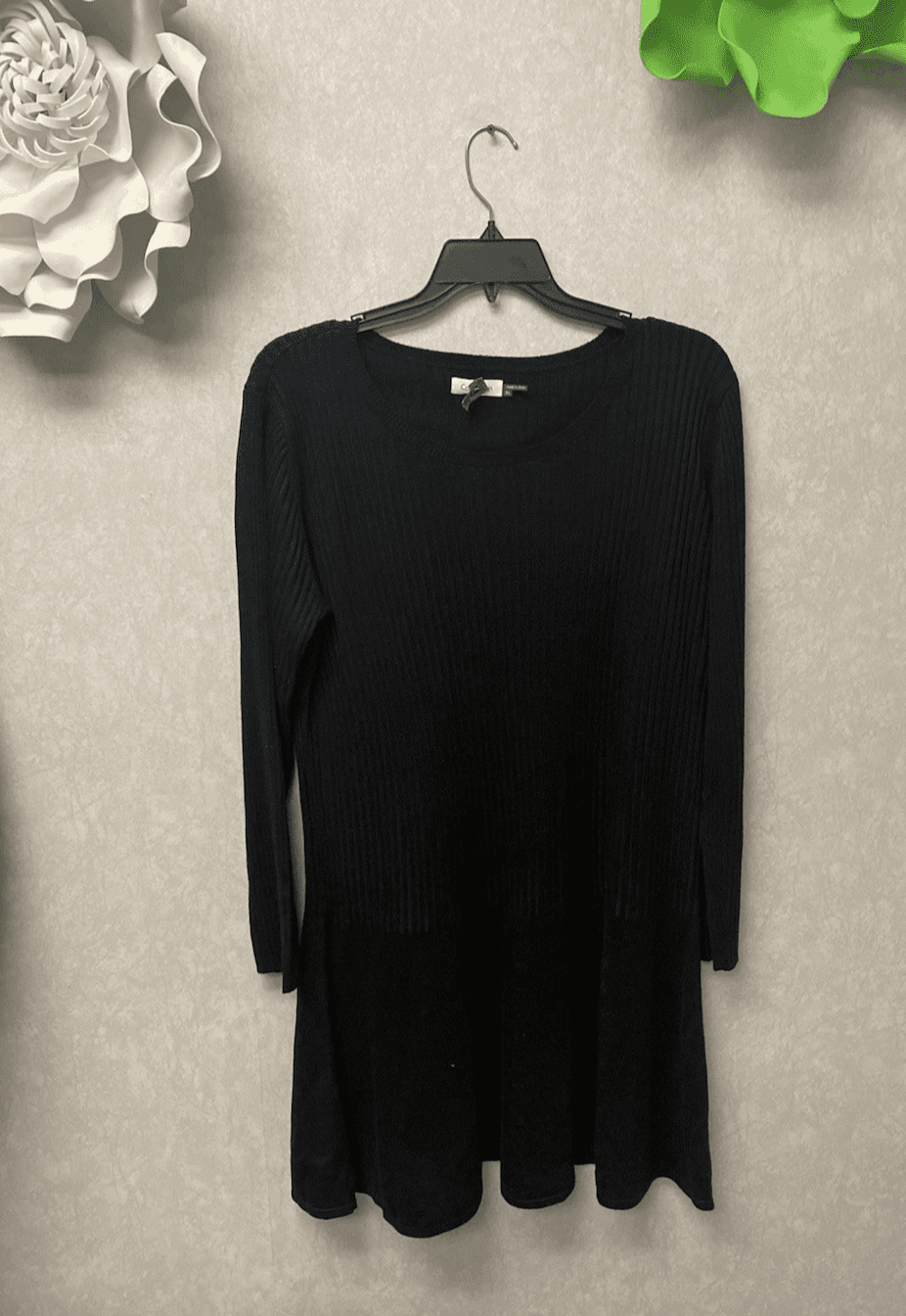 Calvin Klein Black Sweater Dress Size XL - Image 1