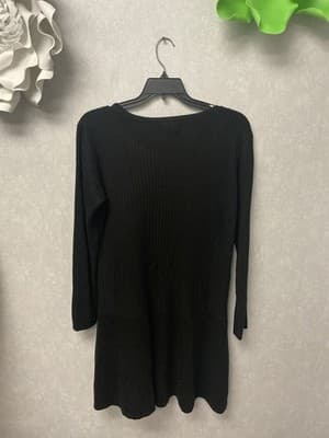 Calvin Klein Black Sweater Dress Size XL - Thumbnail 4