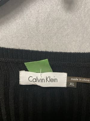 Calvin Klein Black Sweater Dress Size XL - Thumbnail 3