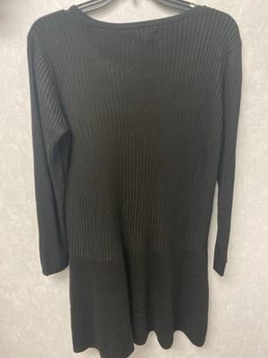 Calvin Klein Black Sweater Dress Size XL - Thumbnail 5