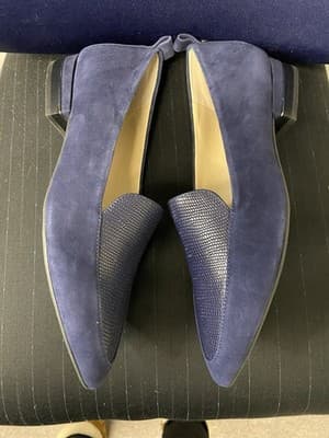 Alex Marie Navy Flats Size 9 - Thumbnail 4