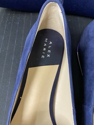 Alex Marie Navy Flats Size 9 - Thumbnail 2