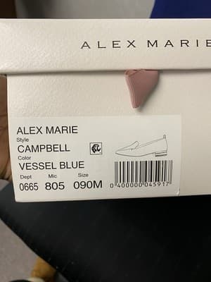 Alex Marie Navy Flats Size 9 - Thumbnail 12