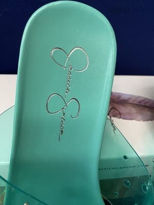 Jessica Simpson Women’s Tislie Open-Toe Slide Sandal Green Size 9.5 - Thumbnail 3