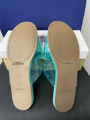 Jessica Simpson Women’s Tislie Open-Toe Slide Sandal Green Size 9.5 - Thumbnail 5