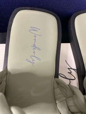 Wonderly Braided Straps Sage Size 9.5 M Ladies Sandals Gayle Collection - Thumbnail 2