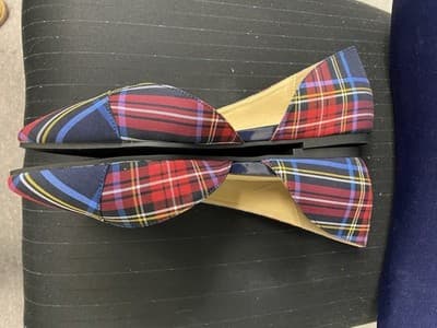 Chinese Laundry Navy/Red Plaid Flat Size 9 - Thumbnail 4