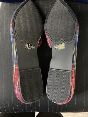 Chinese Laundry Navy/Red Plaid Flat Size 9 - Thumbnail 7