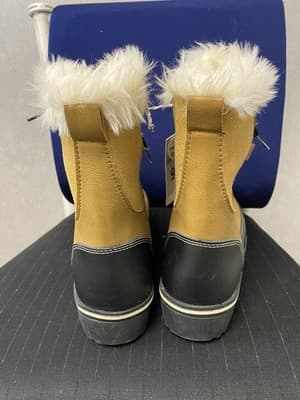 Merona Tan/Cream Boots Leather NWT Size 9 - Thumbnail 7