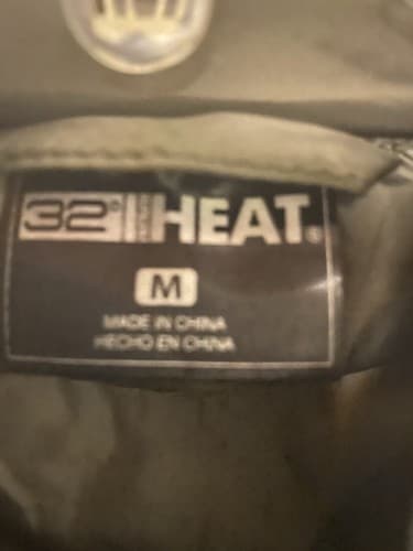 32 Degrees Womens Medium Jacket Coat Puffer Zip Black Green Pockets - Thumbnail 3