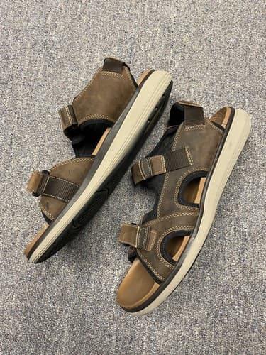 Florsheim Men’s Leather Sandal Size 11W - Thumbnail 3