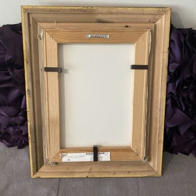 Elaine Dungill 1987 Mother and Child Oil Painting in Gold Frame - Thumbnail 5