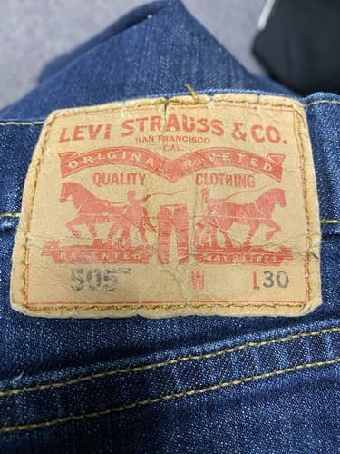 LEVI STRAUSS 505 Straight Leg Jeans For over 140 Years Red Tab 52x30 - Thumbnail 8
