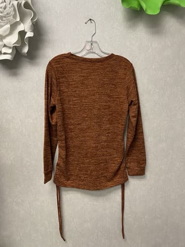 Wiholl Rust Sweater Size Small With Side Ruched Drawstring - Thumbnail 6