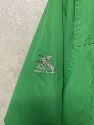 Zero Xposure Green Raincoat Full Zip Waterproof Rain Jacket Women's Size L - Thumbnail 9